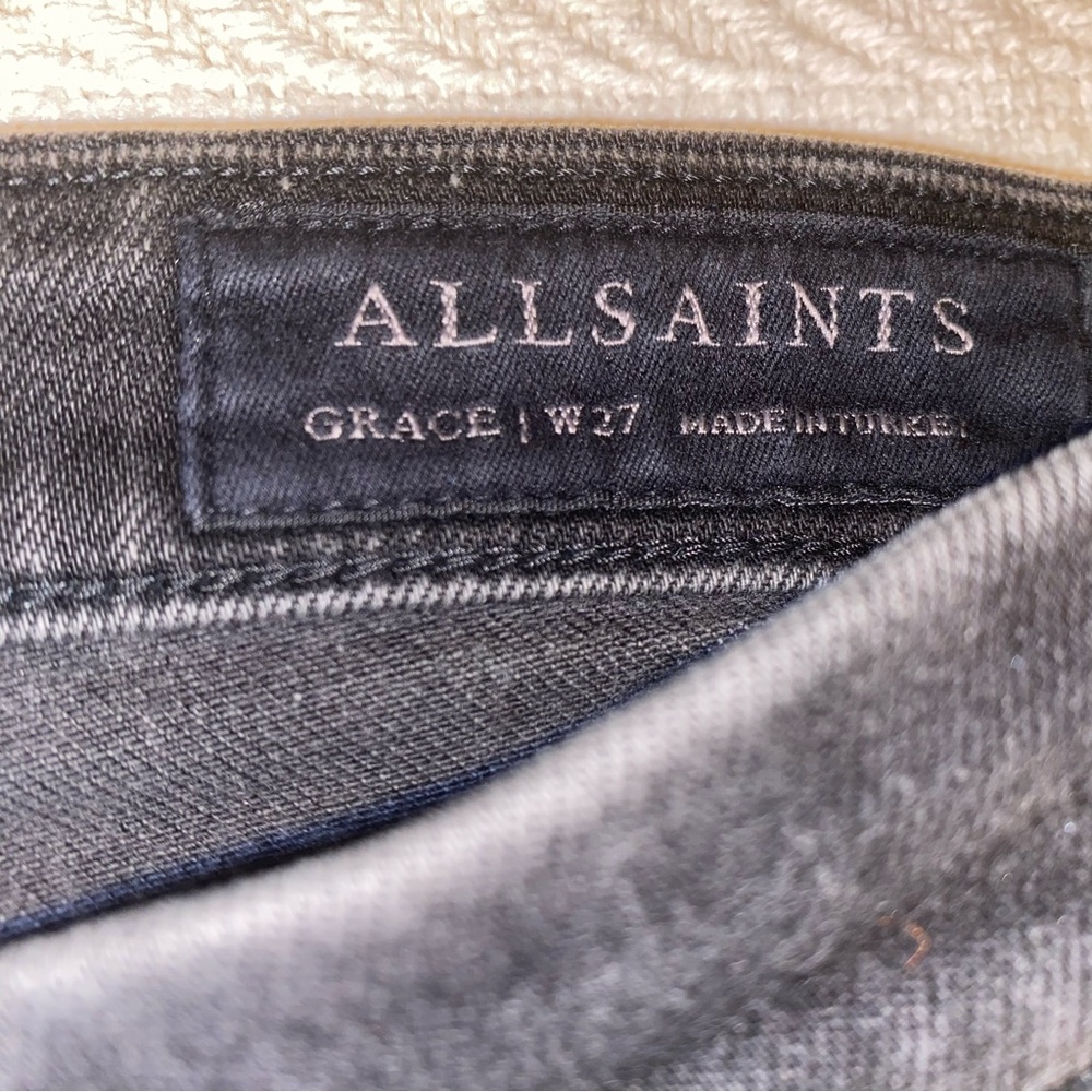 ALL Saints Women Grace Jean Grey/Gray Size27